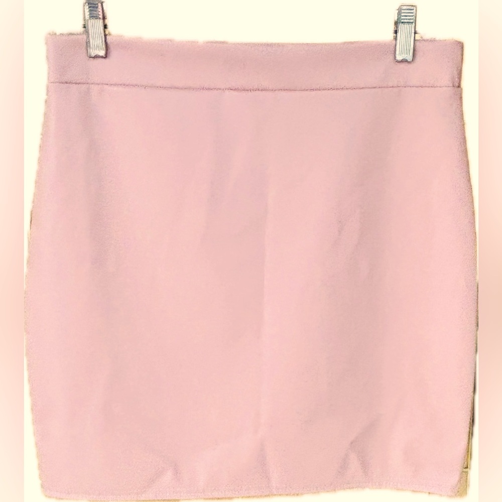 Pretty Little Thing Dusty Pink Faux Leather Skirt